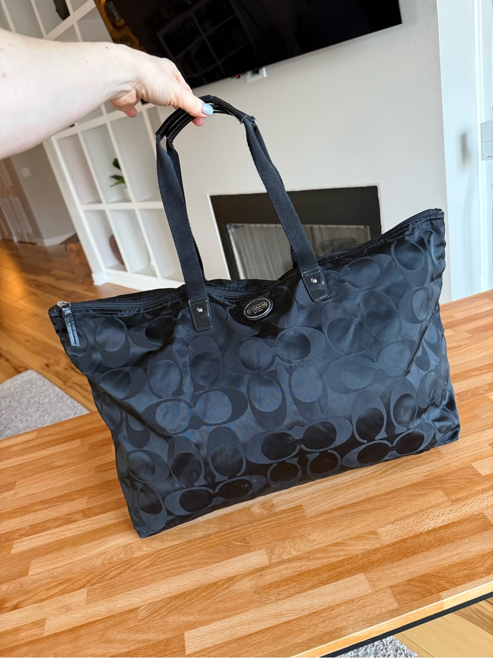 Coach Nylon Weekender Tote
